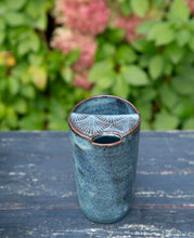 Load image into Gallery viewer, Ceramic Travel Mug Stoneware Pottery travel to go mug with lid functional ceramics mug no handle fits in your car!