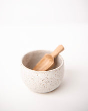 Load image into Gallery viewer, Small spice bowl with hand carved wooden spoon