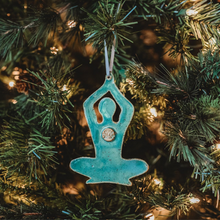 Load image into Gallery viewer, Lotus Pose Christmas Holiday Tree Ornament