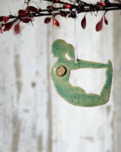 Load image into Gallery viewer, Yoga Bow Pose Dhanurasana Christmas Holiday Ornament