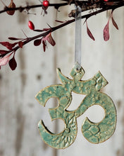 Load image into Gallery viewer, Yoga Om Ornament holiday christmas namaste tree wonter yogi