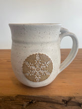 Load image into Gallery viewer, Snowflake Winter stoneware coffee Mug