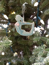Load image into Gallery viewer, Yoga Bow Pose Dhanurasana Christmas Holiday Ornament