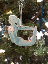Load image into Gallery viewer, Yoga Bow Pose Dhanurasana Christmas Holiday Ornament