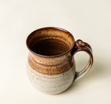 Load image into Gallery viewer, Pottery Coffee Mug with thumb rest Earth tones Ceramic Mug cup Clay
