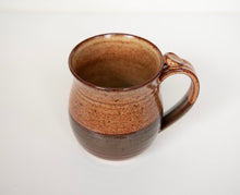 Load image into Gallery viewer, Pottery Coffee Mug 14 ounce Ceramic Coffee mug with thumb rest Earth Tones
