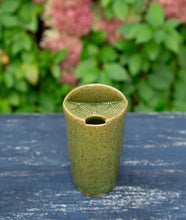 Load image into Gallery viewer, Ceramic Travel Mug Stoneware Pottery travel to go mug with lid functional ceramics mug no handle fits in your car!
