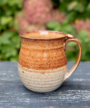 Load image into Gallery viewer, Pottery Coffee Mug with thumb rest Earth tones Ceramic Mug cup Clay
