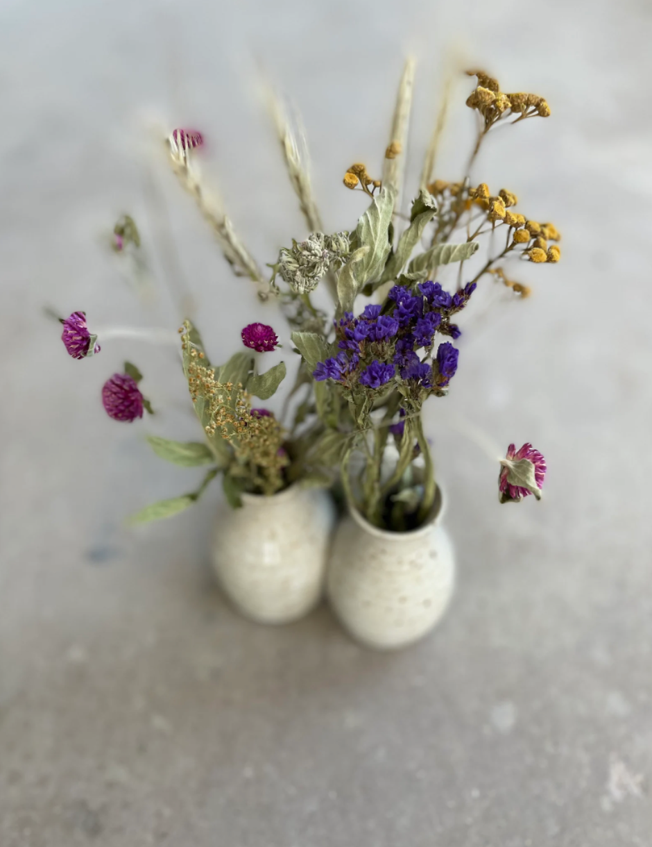 Handmade Flower Bud Vase Set of Three