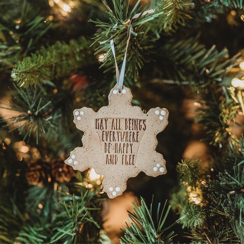 Ceramic Snowflake Ornament 