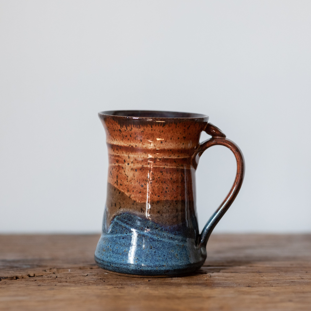 Hand thrown 14oz coffee mug 