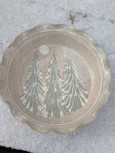 Load image into Gallery viewer, Ceramic Pie Dish Baking Winter Tree Holiday Stoneware
