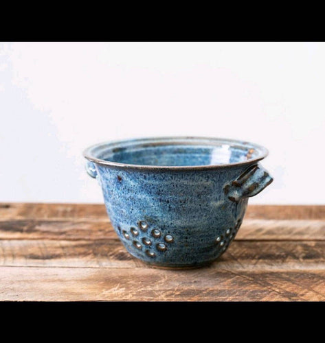 blue Hand thrown 14oz coffee mug 