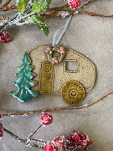 Load image into Gallery viewer, Camper Holiday Tree Ornament - Camping Adventure Wanderlust Travel Decor
