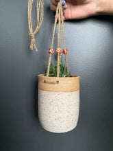 Load image into Gallery viewer, Hanging Pottery Planter - Handmade
