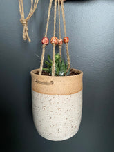 Load image into Gallery viewer, Hanging Pottery Planter - Handmade
