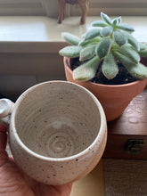 Load image into Gallery viewer, inside mug design of 10 Ounce Hand Thrown Ceramic Mug
