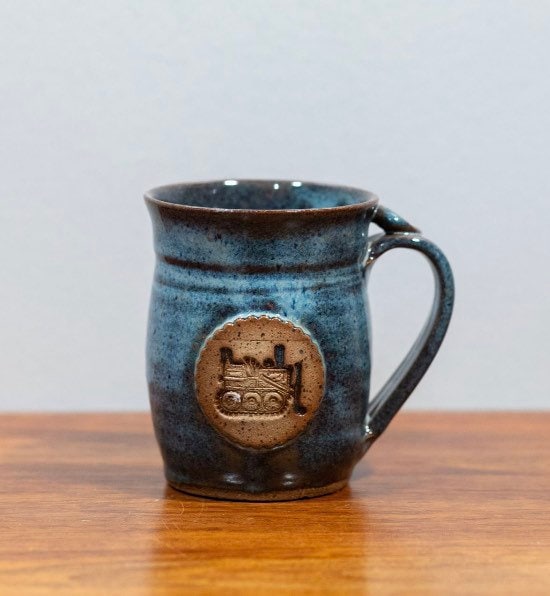 Kid's Mug with Skid Steer, Hand Made Ceramic