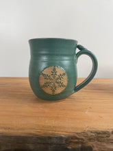 Load image into Gallery viewer, 8 ounce stoneware coffee mug in speckled white MATTE glaze!! (Finally!) or green
