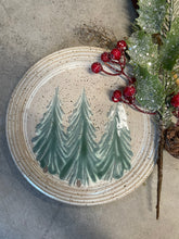Load image into Gallery viewer, Winter Trees Stoneware Lunch Plate
