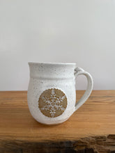 Load image into Gallery viewer, Snowflake Winter stoneware coffee Mug
