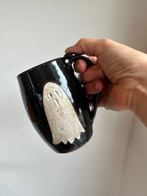 Load image into Gallery viewer, ghost halloween mug spooky fall coffee mug
