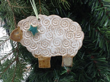 Load image into Gallery viewer, Christmas Ornament  Holiday Sheep Lamb Peace
